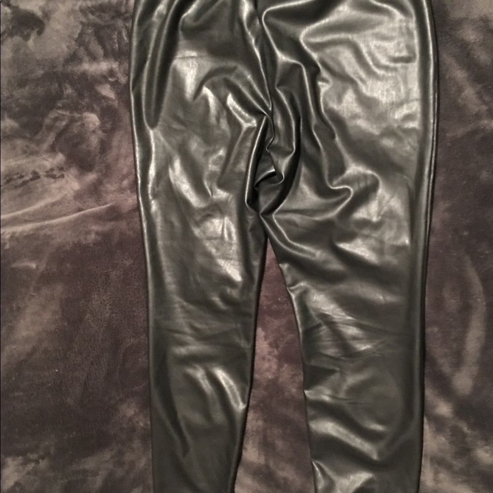 Halogen faux leather leggings XL new